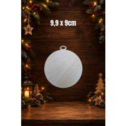 Bombka 9cm, bańka 9cm, sklejka 3mm